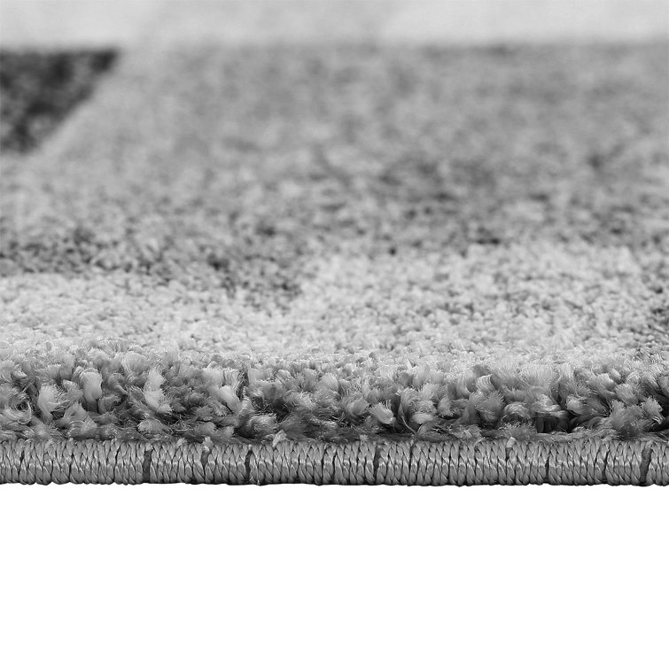 Latitude Run Puryear Flatweave Grey/Blue Rug Wayfair.co.uk